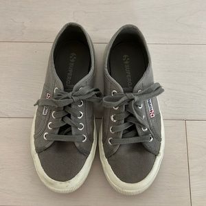 Superga Size 5 Gray, gently worn